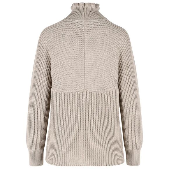 Max Mara 'Camino' Oversized Sand Cotton Cordonetto Sweater Women - Picture 3 of 3